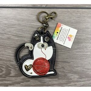 Chala Handbags Women's Fat Cat Coin Purse Bag Charm New